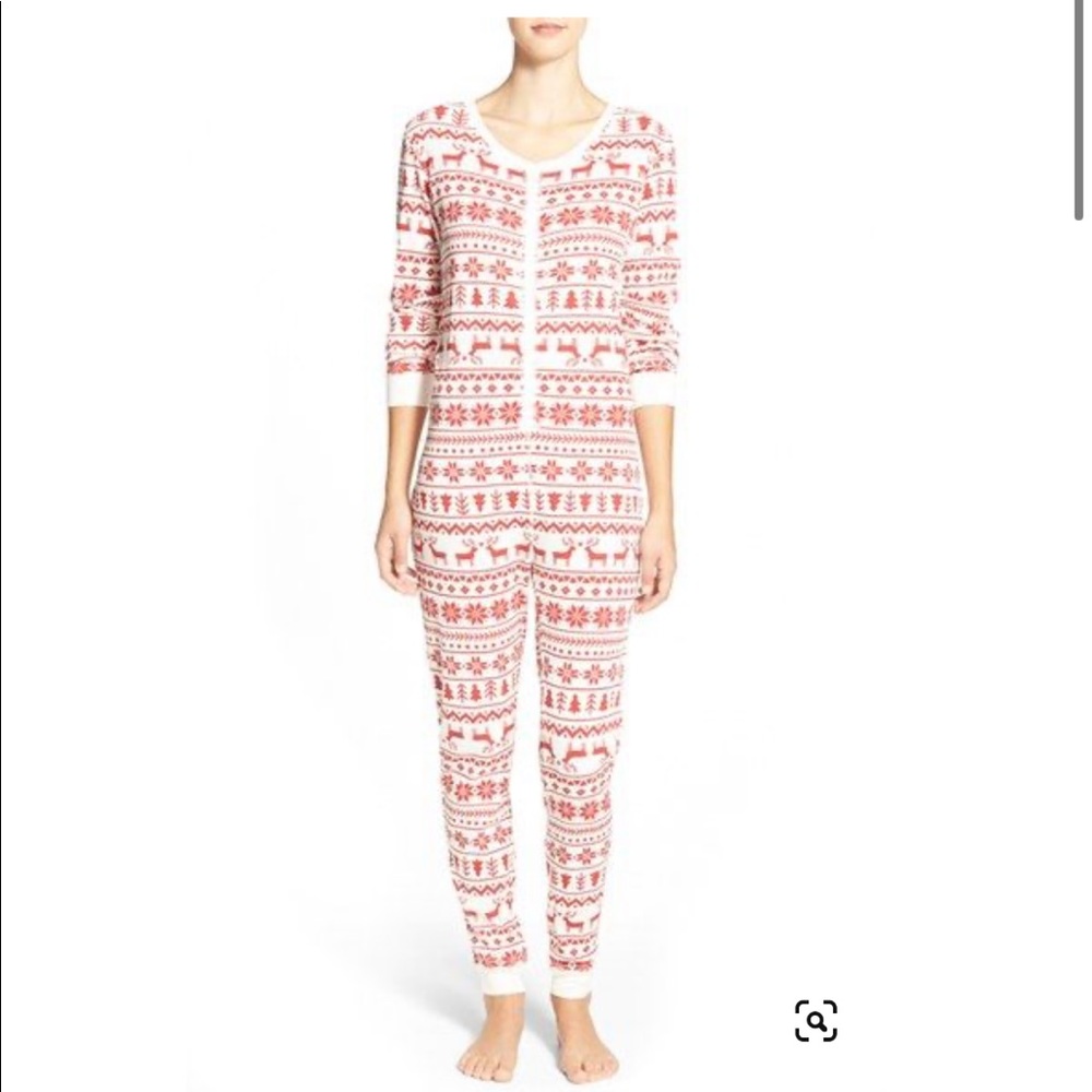 Nordstrom BP Thermal fairisle Winter Sleepwear One Piece